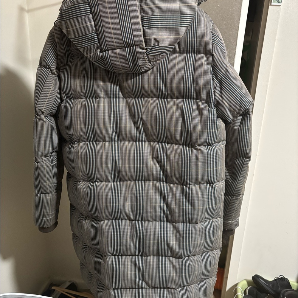 Kith Gray Checkered Puffer Jacket - image 2